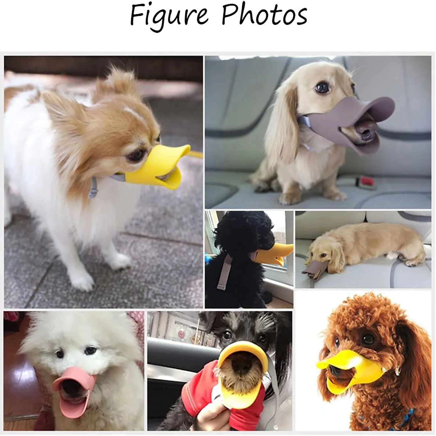Anti Bite Duck Shape Dog Mouth Covers(S) 3