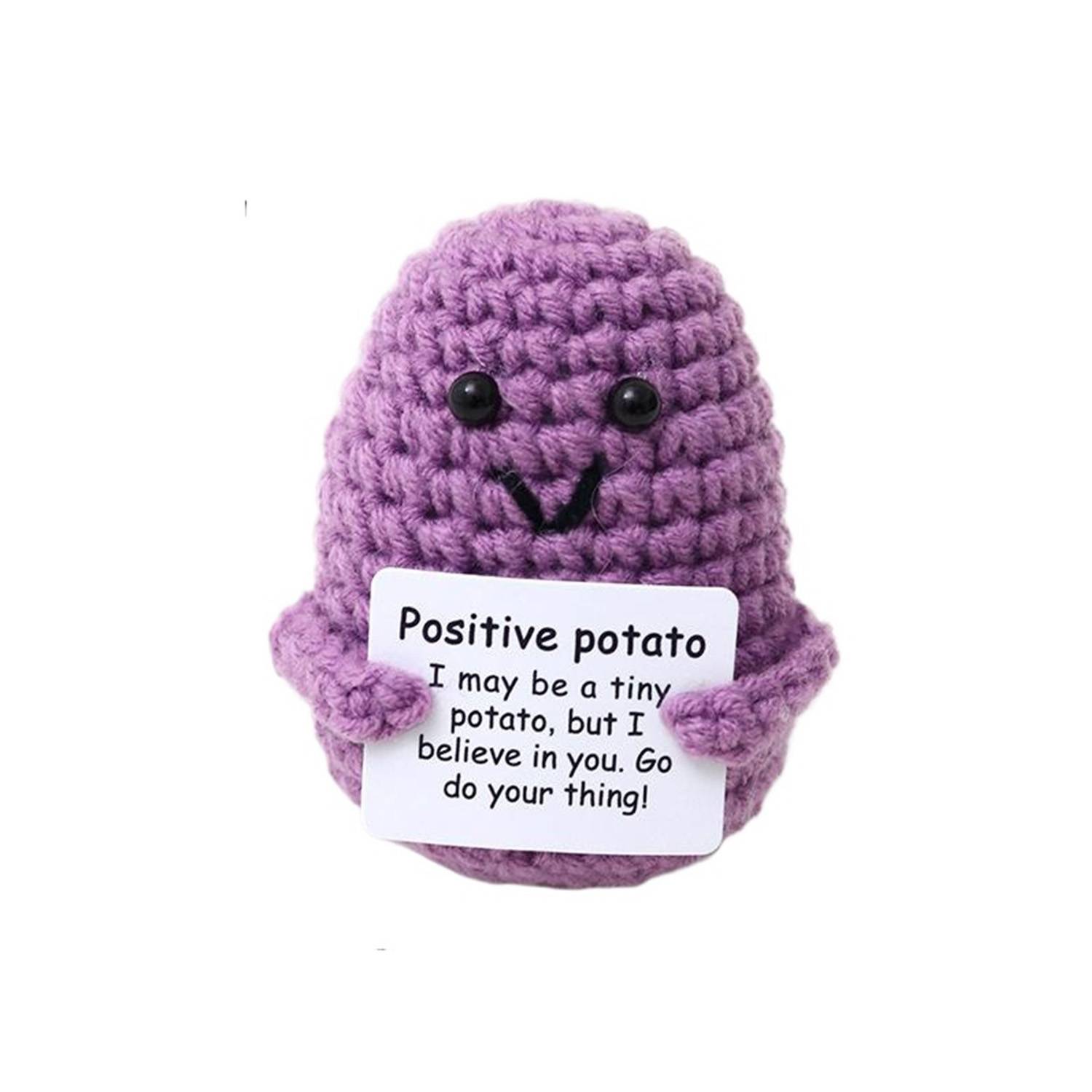 Mini Crochet Potato Cheer Up Doll Toy 4