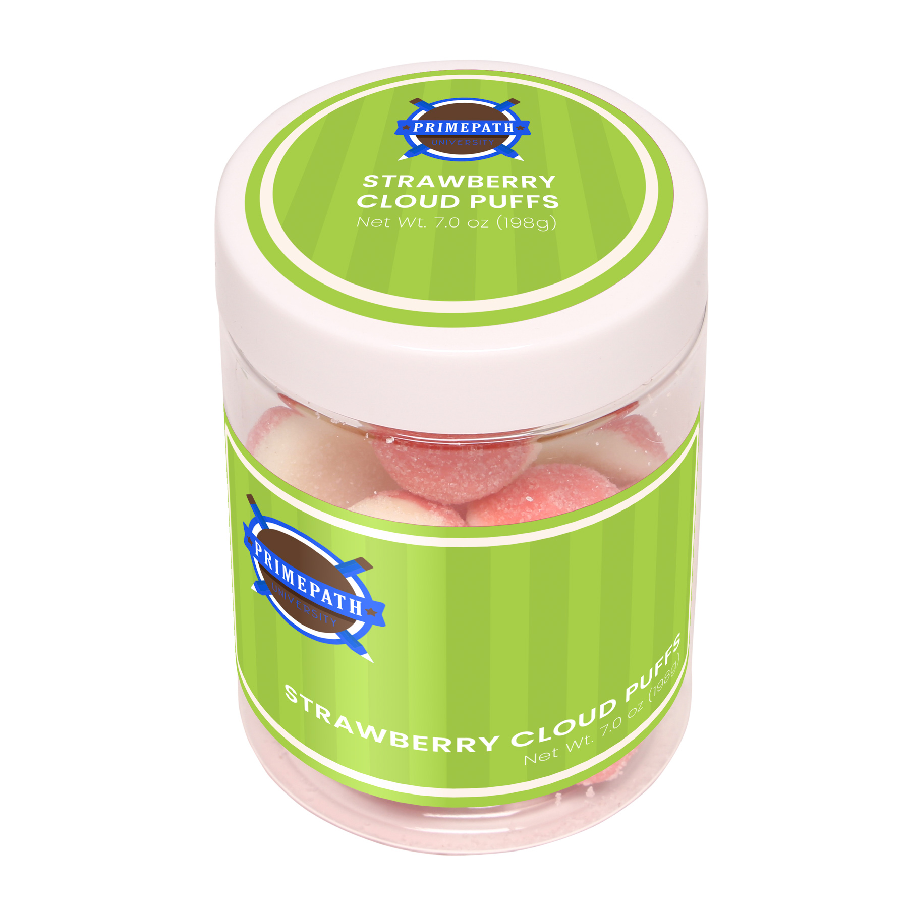 Strawberry Cloud Puffs: Large Jar 1