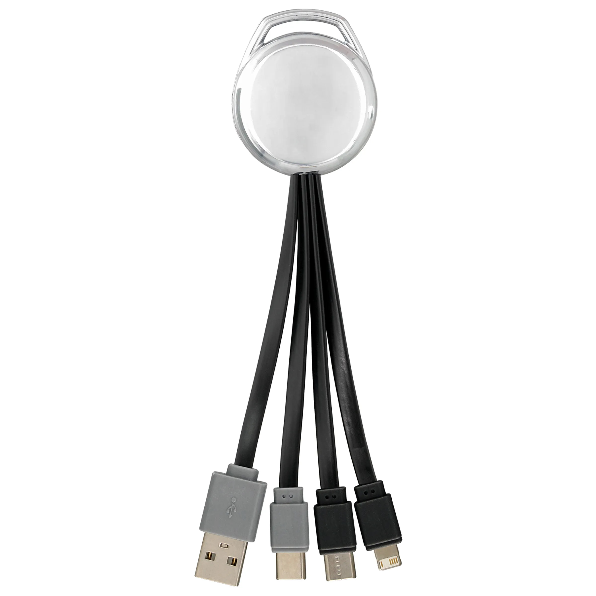 Metallic Vivid Dual Input 3-in-1 Charging Cable 9