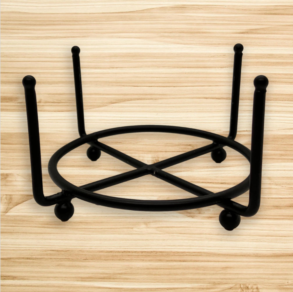 Heavy Duty Four Ball Post Metal 6 Coaster Holder Sets 5