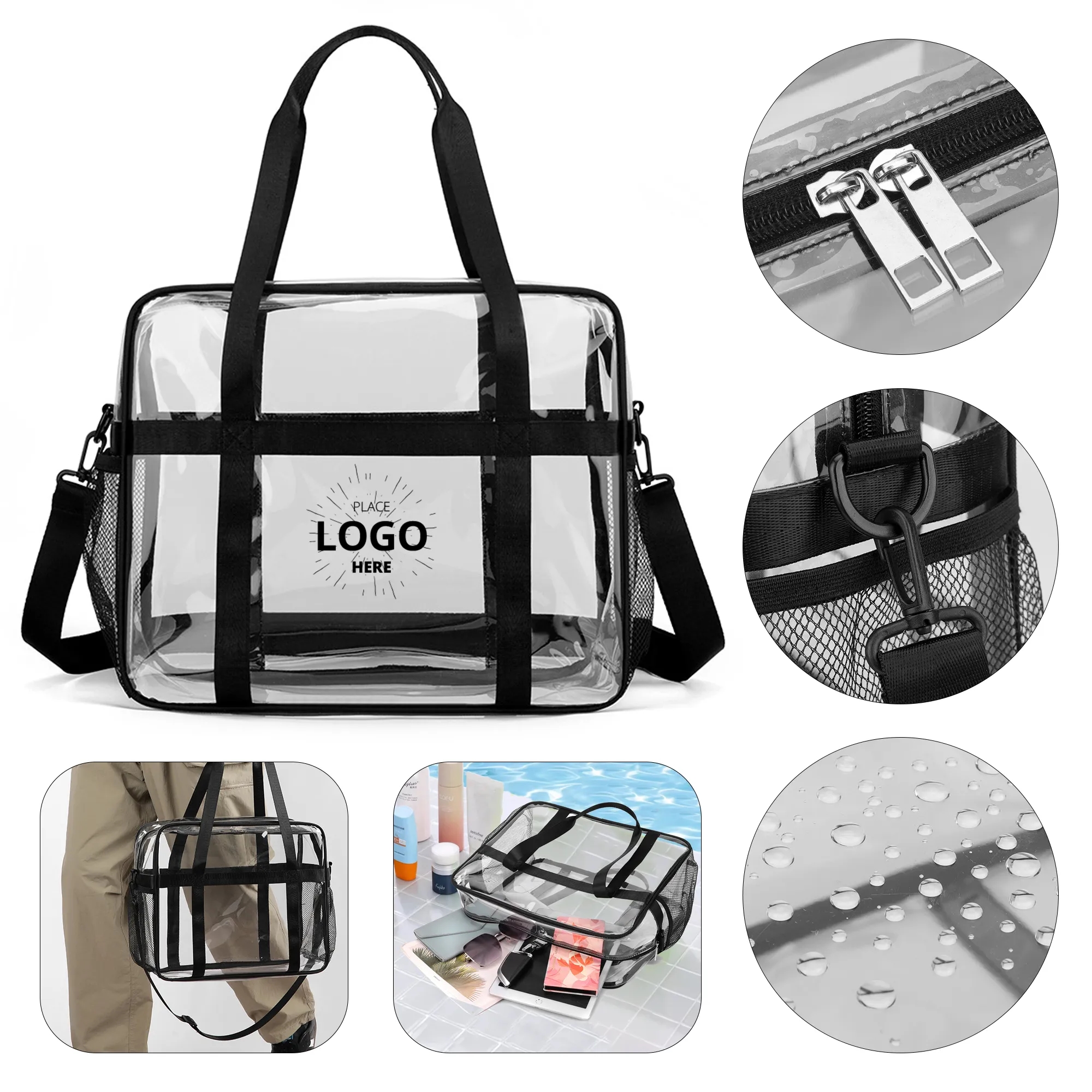 Transparent Shoulder Strap Handbag 2