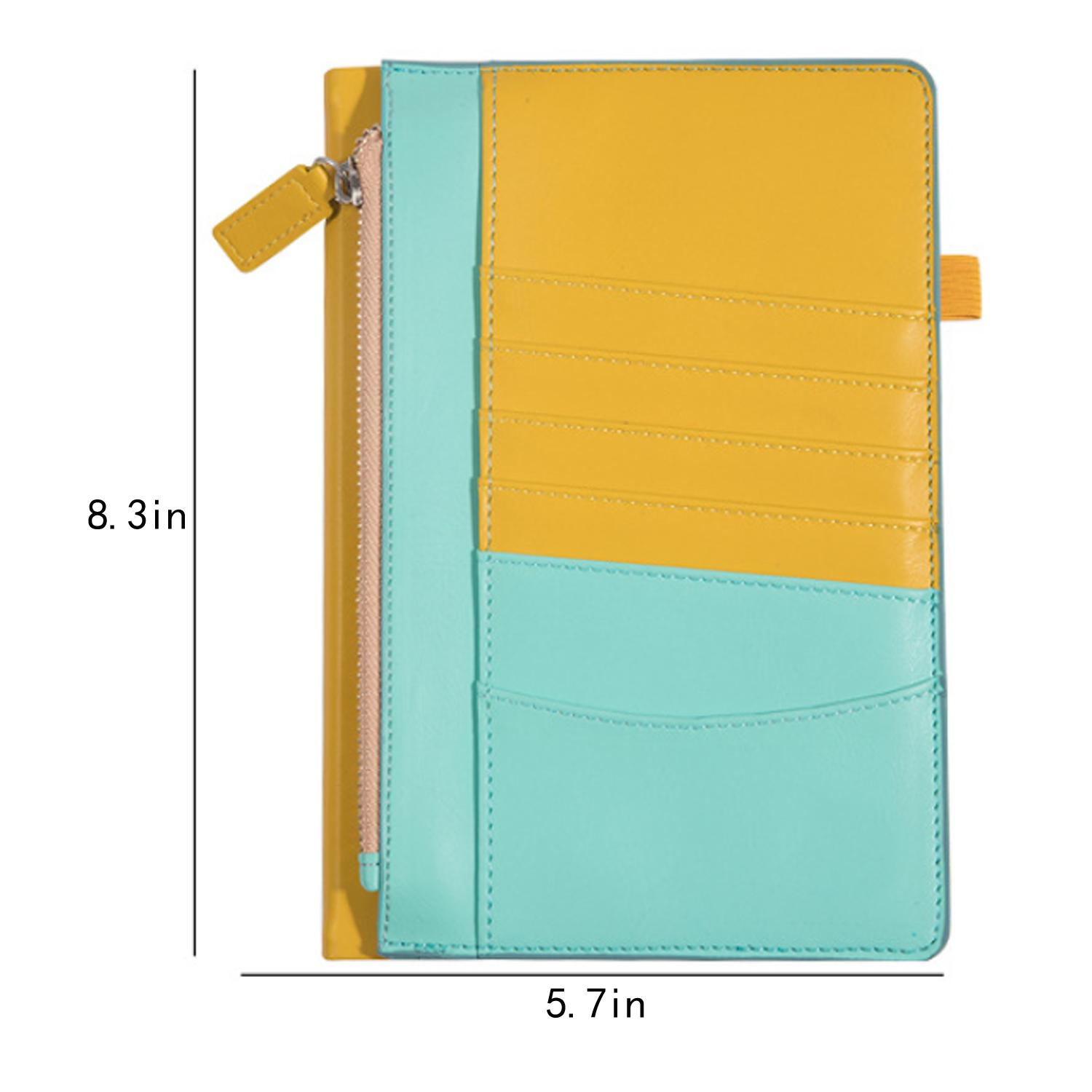 A5 PU Leather Notebook w/ Zipper Pouch 6