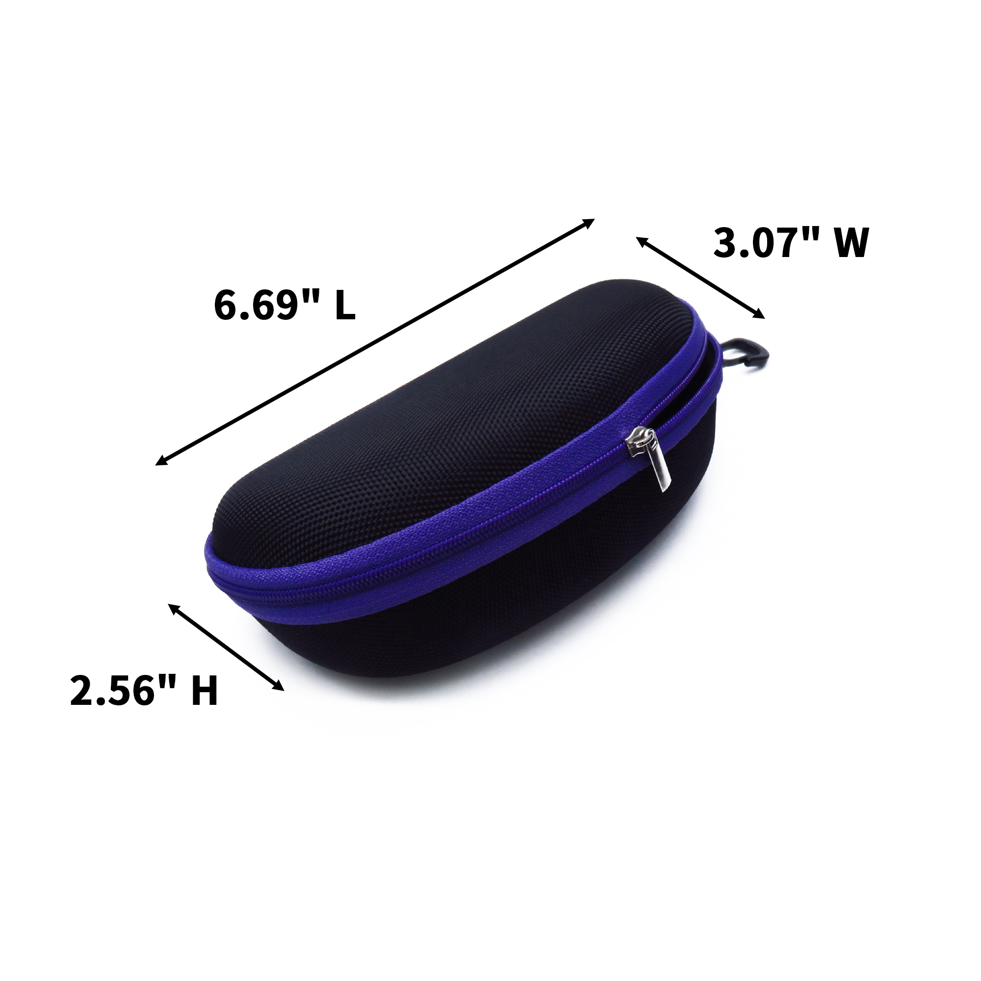 EVA Hard Shell Eyeglass Case With Zipper And Clip 9