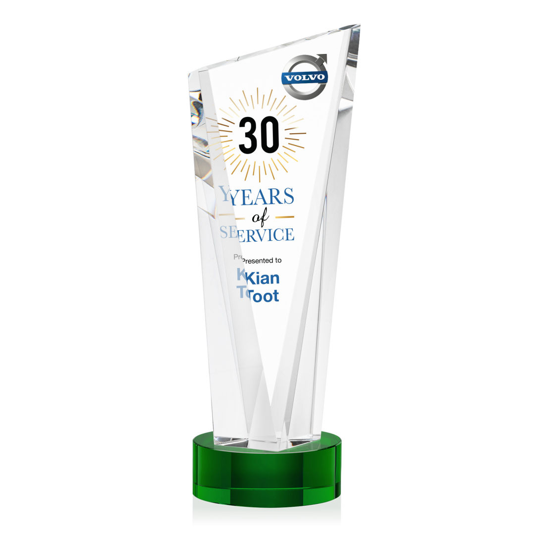 Plymouth VividPrint™ Award on Stanrich Base - Green 5