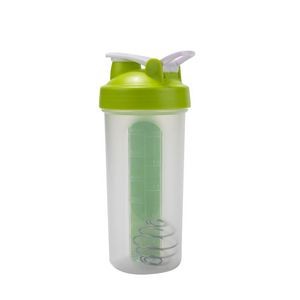 600ml Plastic Round Water Bottle With Detachable Pill Box 30