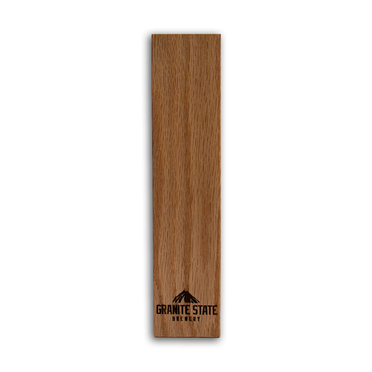 Wooden Rectangle Tap Handle 9"h x 2"w x 75"d