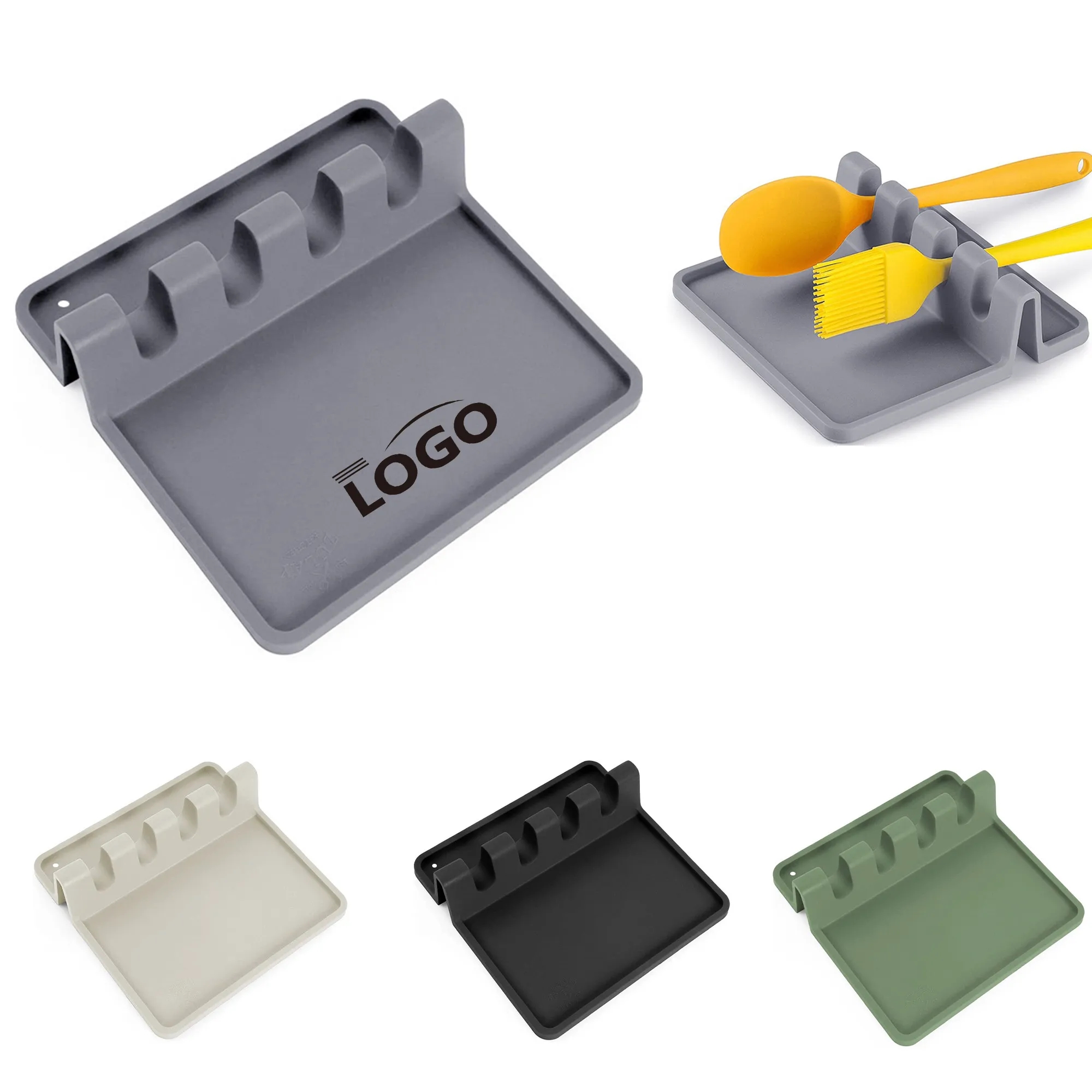 Kitchen Silicone Utensil Rest MOQ 10pcs 3