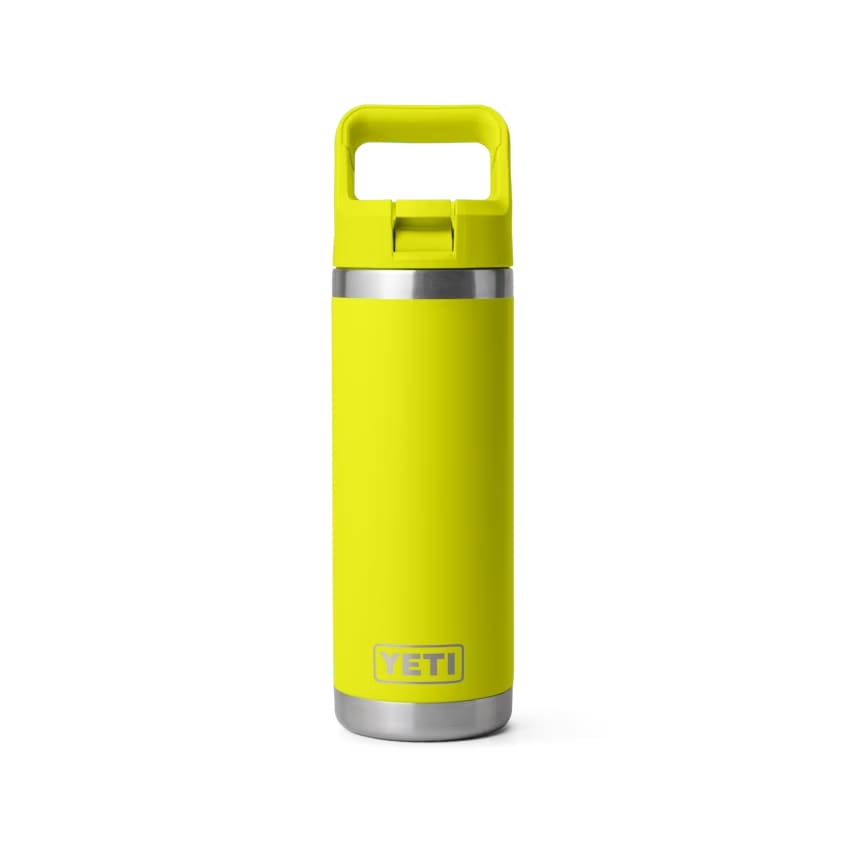 YETI Rambler 18 OZ Bottle w/ Color Matched Straw - Laser Engraved 4