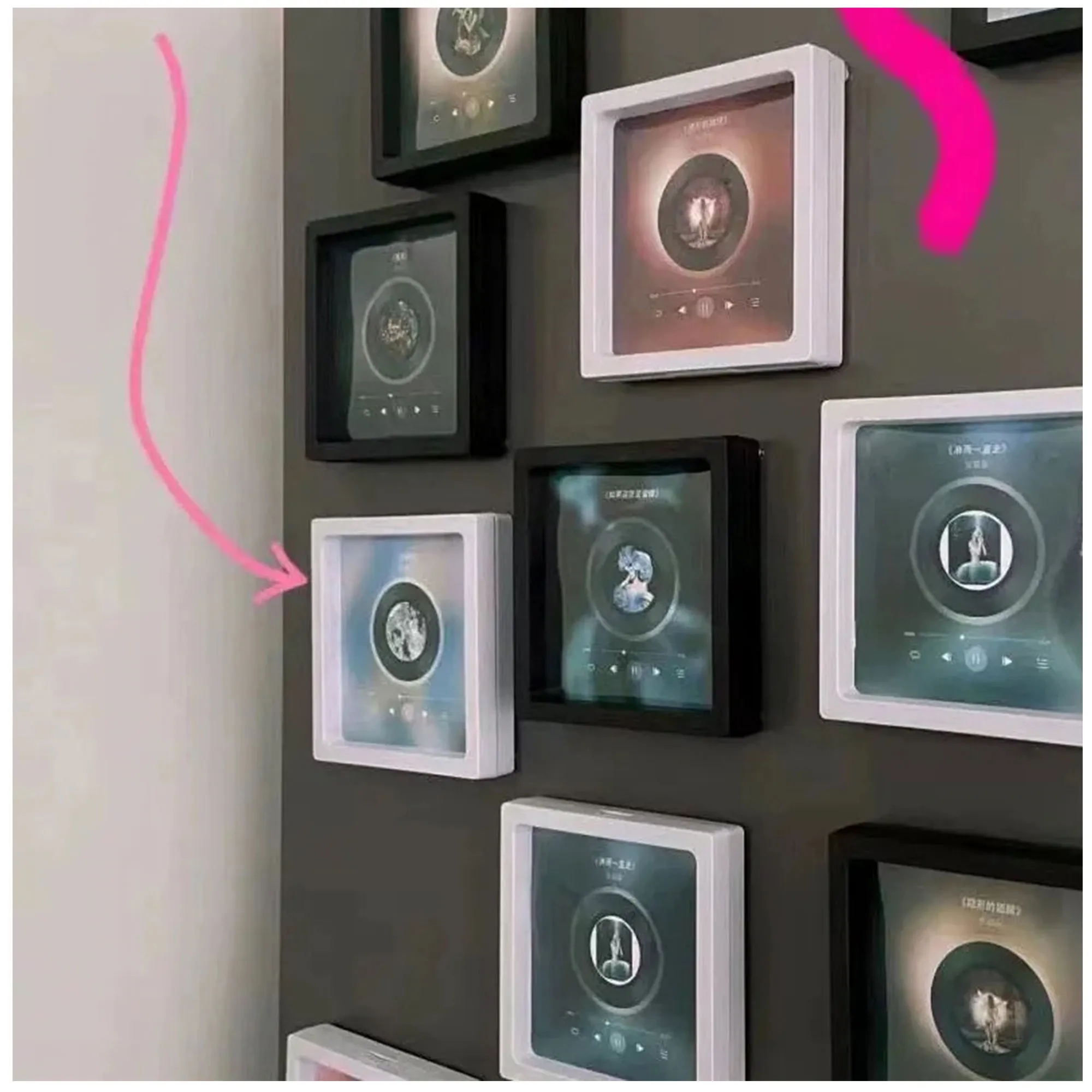 DIY Music Photo Frame Magnet With USB Recharge Loop Play 4