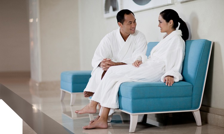 Shawl Collar Velour Stripe Bathrobe 2