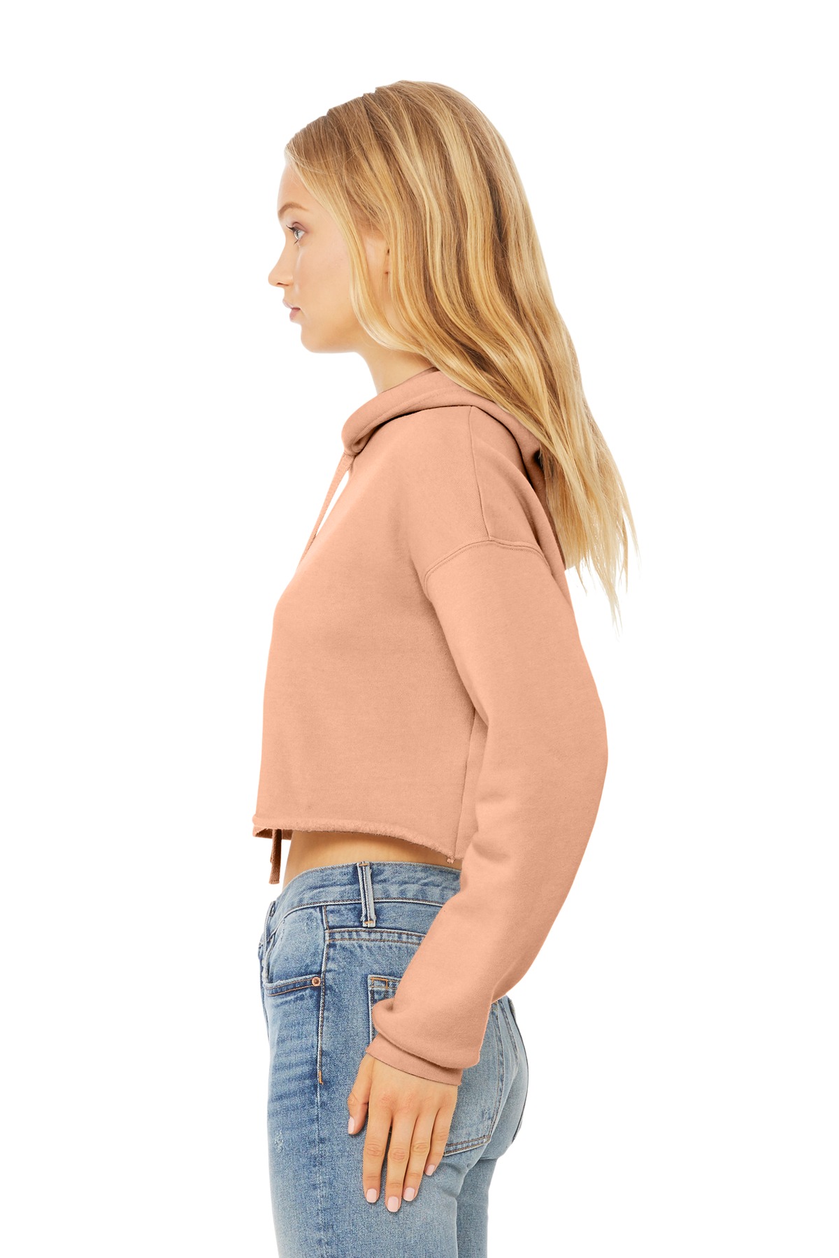 BELLA+CANVAS Women's Sponge Fleece Cropped Fleece Hoodie. BC7502 8