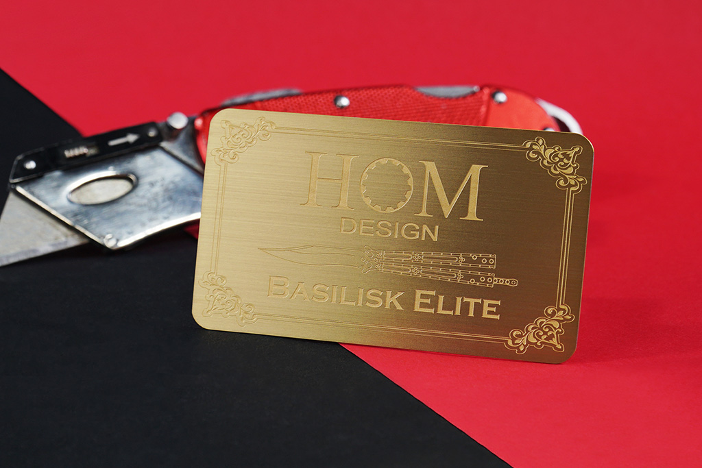 Brass Finish Business Cards 42