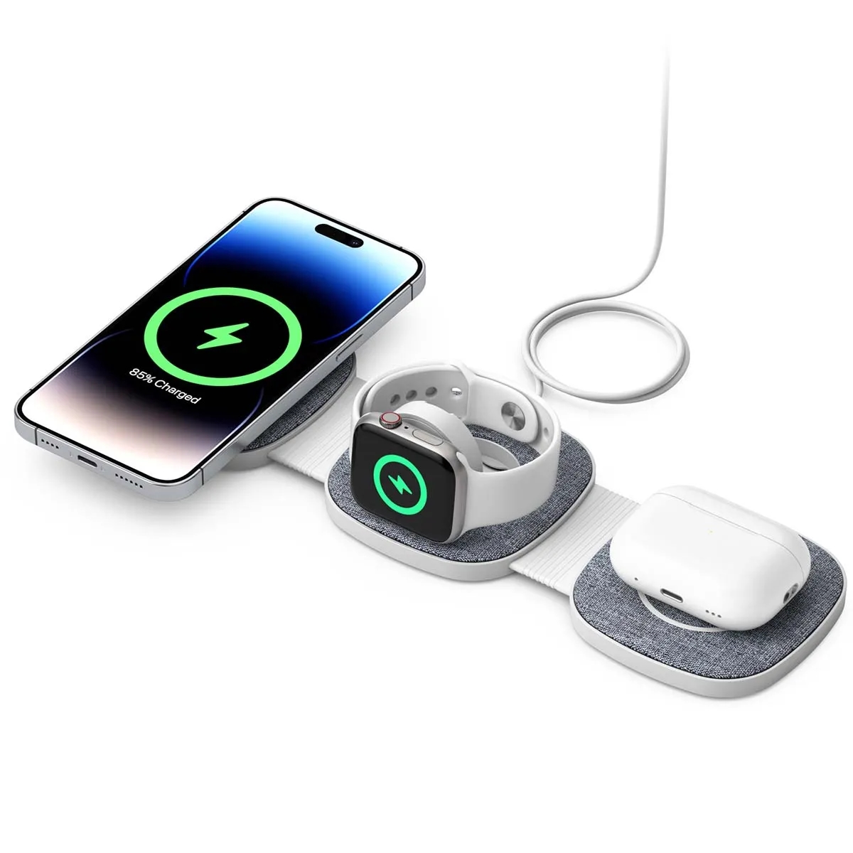 3 In 1 Cloth Multi-functional Magnetic Wireless Chargers 11