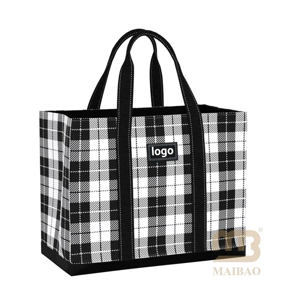 Custom Large Folding Foldable Reusable Tote Bag 6