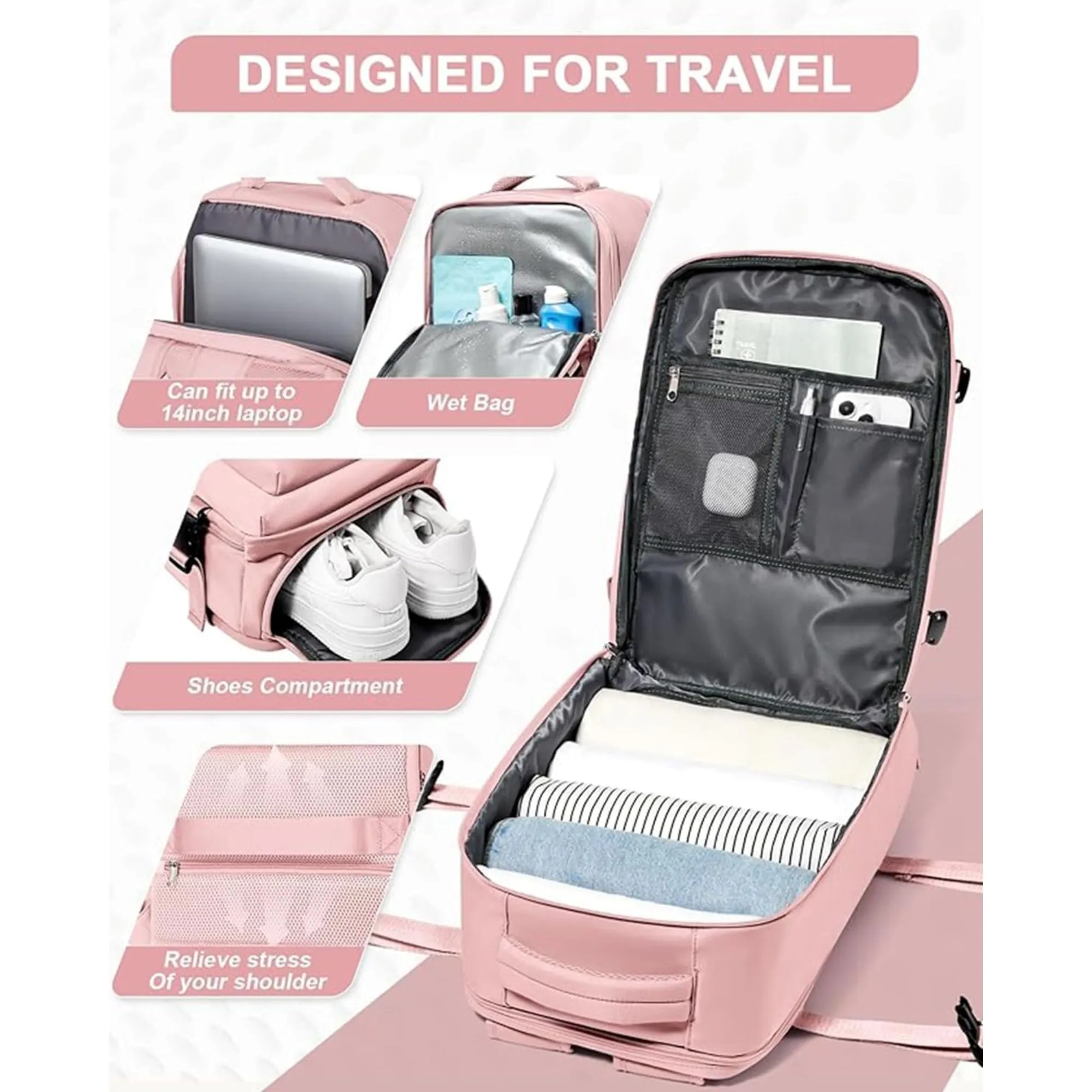 Large Capacity Waterproof Travel Backpack 2
