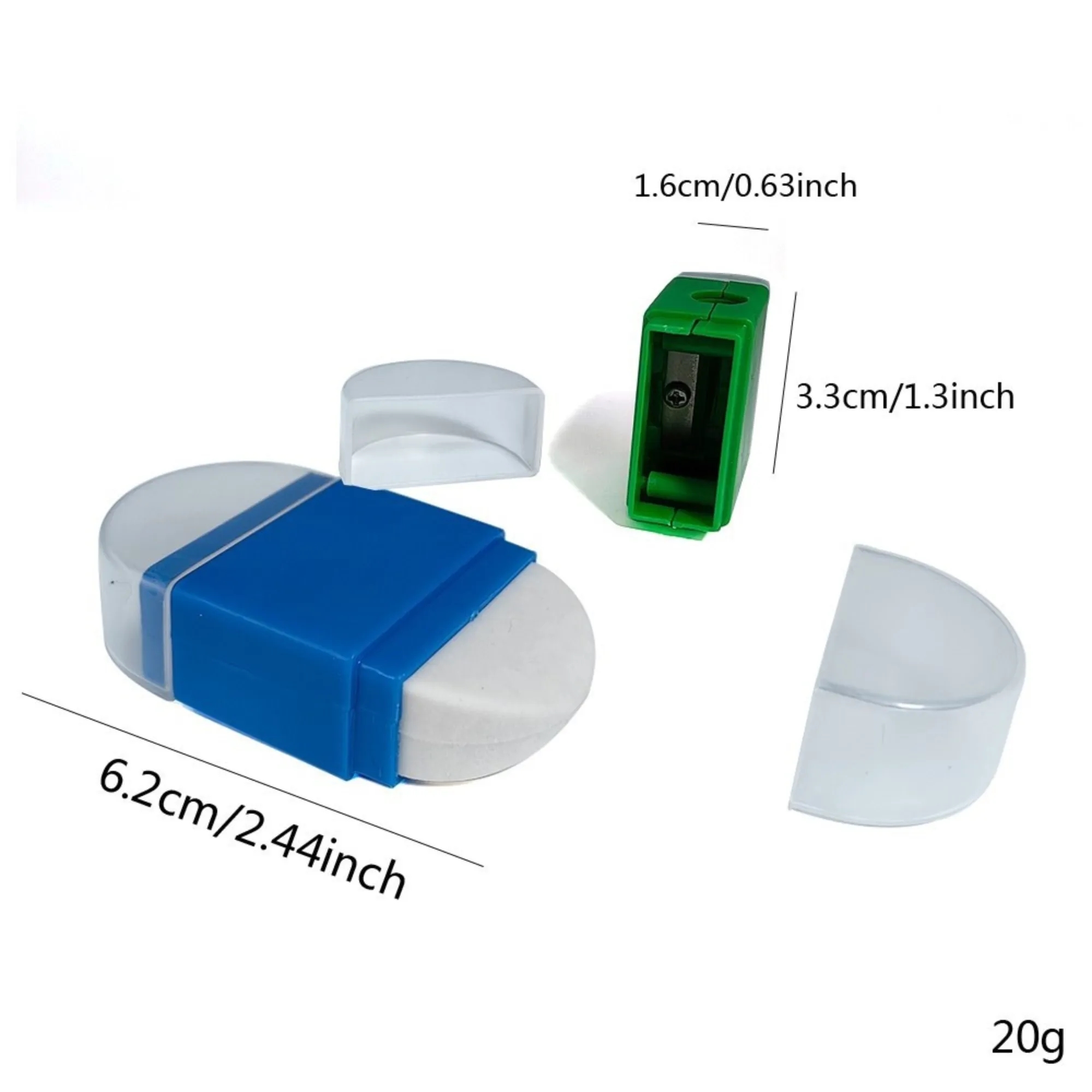 2-in-1 pencil sharpener and eraser 8