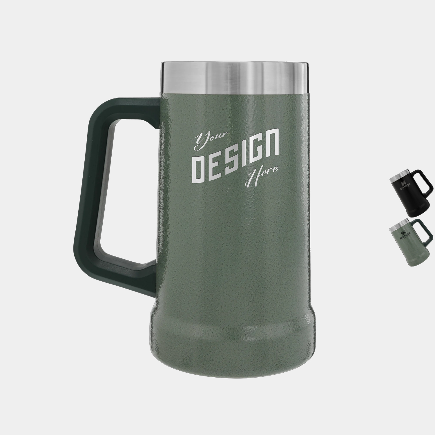 24 oz Stanley® Stainless Steel Insulated Big Grip Beer Stein Mug 4