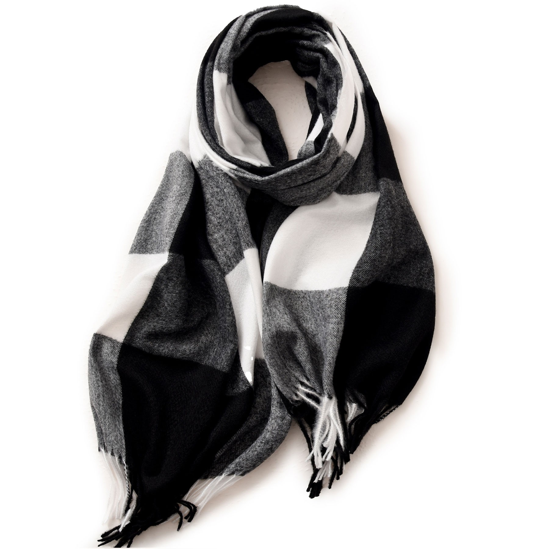 Long Plaid Scarf 13