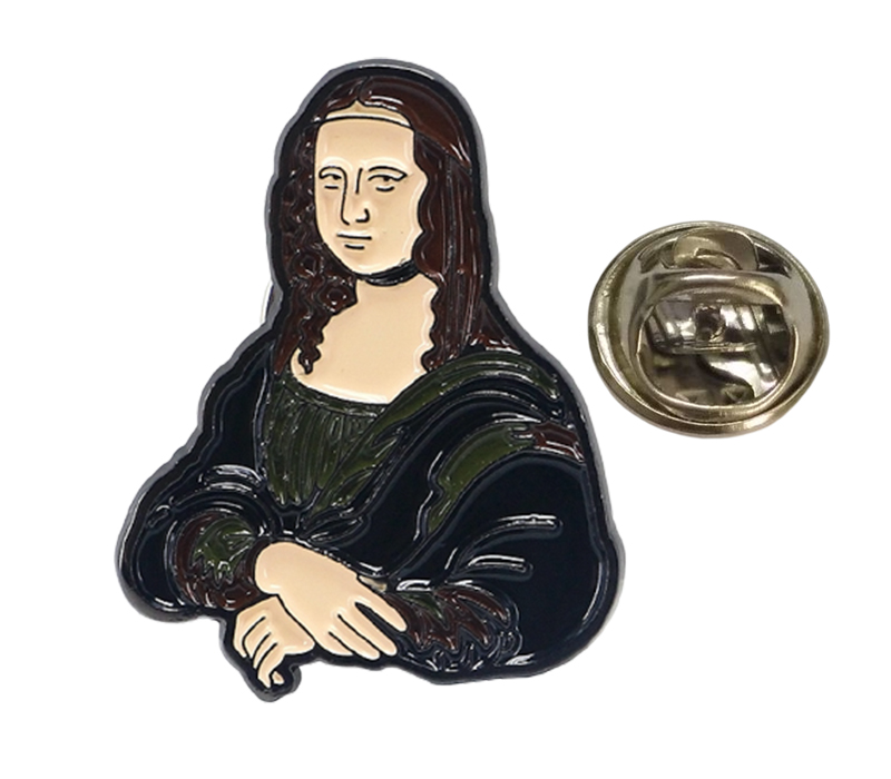 Mona Lisa Souvenir Badge Lapel Pin 5