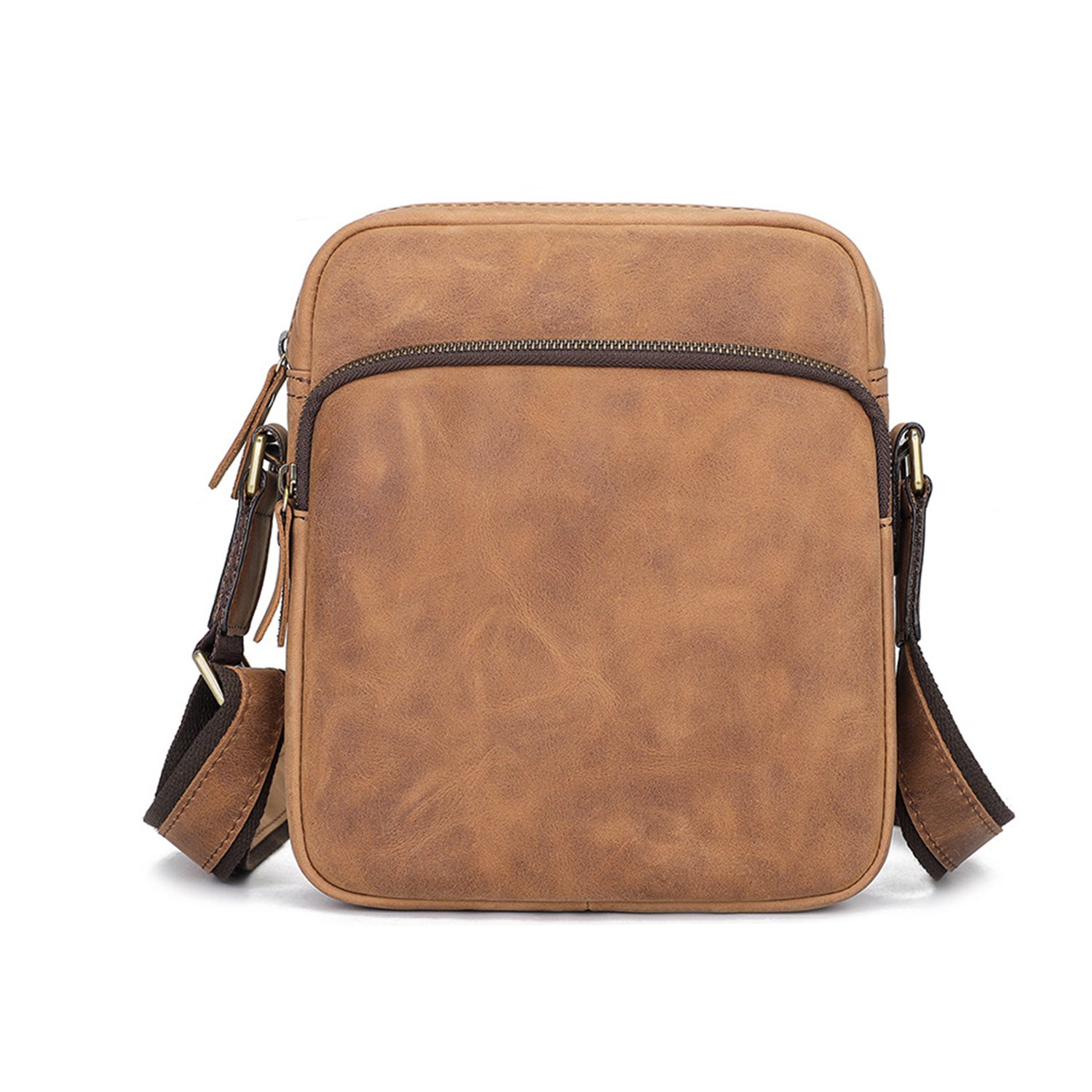 Crazy Horse Leather Men's Crossbody Bag 2