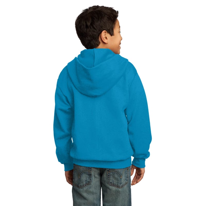 Port & Company - Youth Core Fleece Full-Zip Hooded Sweatshirt. 32