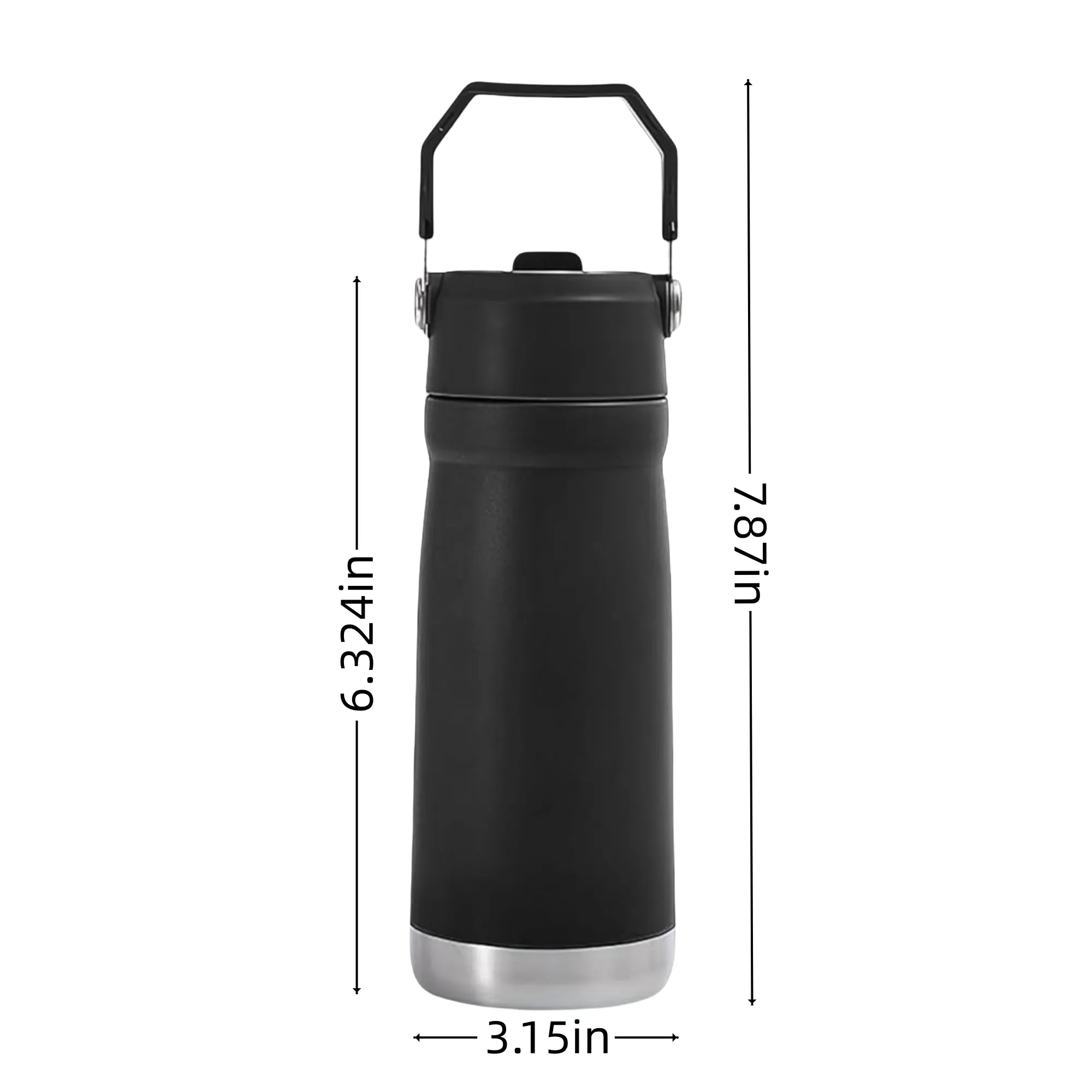 MOQ 18oz Stainless Steel Water Bottle With Flip Straw 11