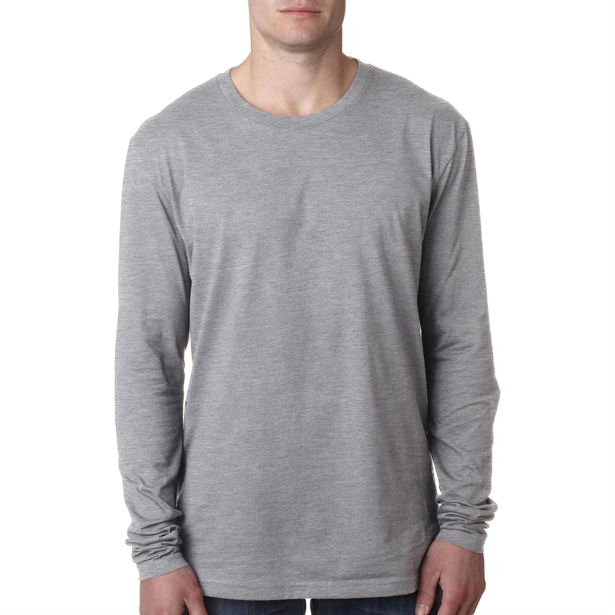 Next Level Men's Cotton Long-Sleeve Crew 5