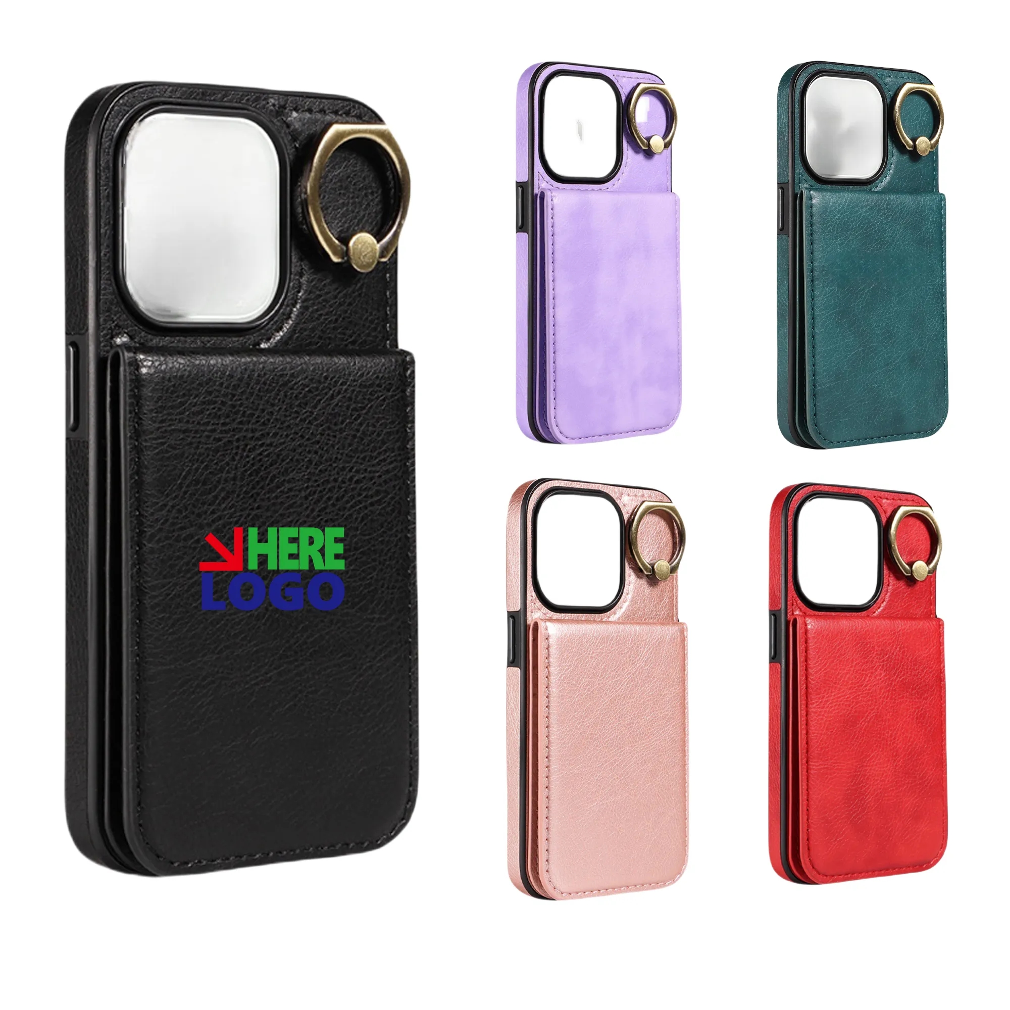 Leather Phone Wallet MOQ 20PCS