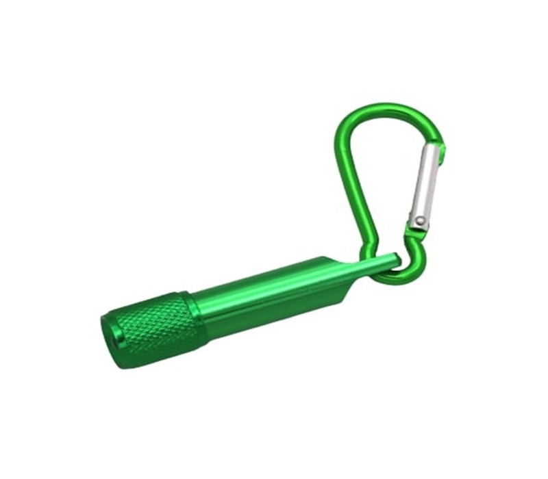 Mini Aluminum Flashlight with Carabiner 11