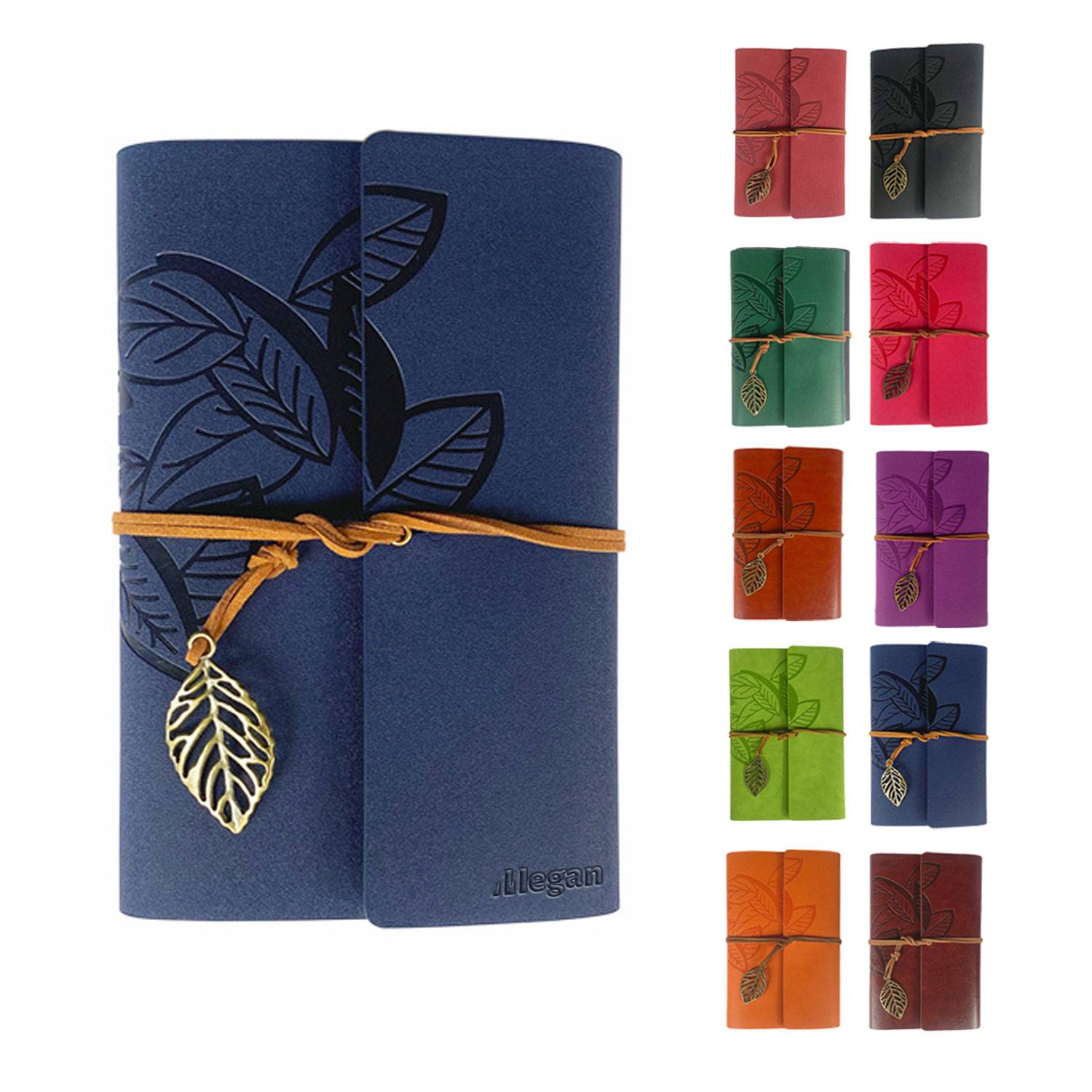 A6 Leather Creative Strap Loose Leaf Retro Notebook 2