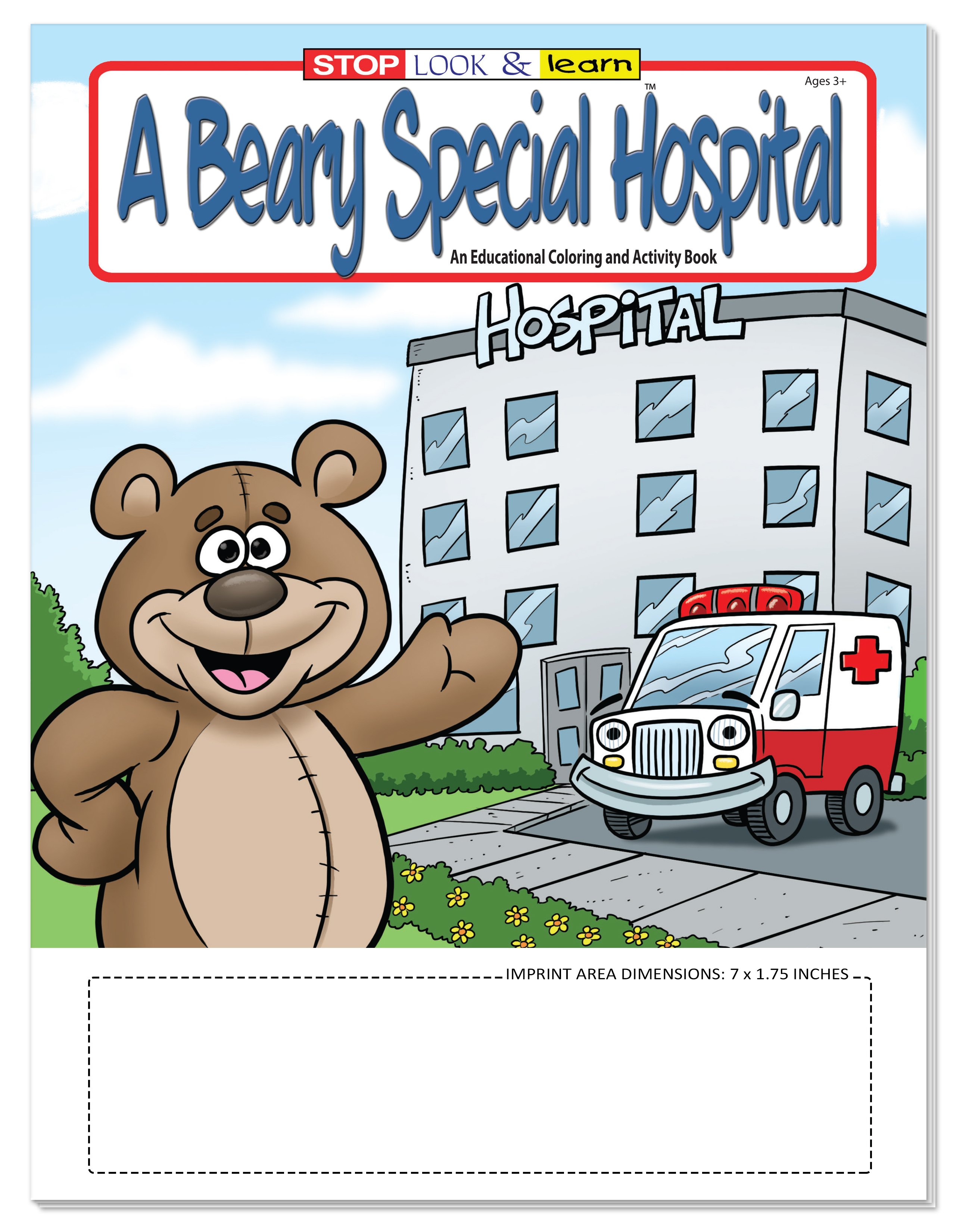 COLORING SET - A Beary Special Hospital Coloring Book Fun Pack 5