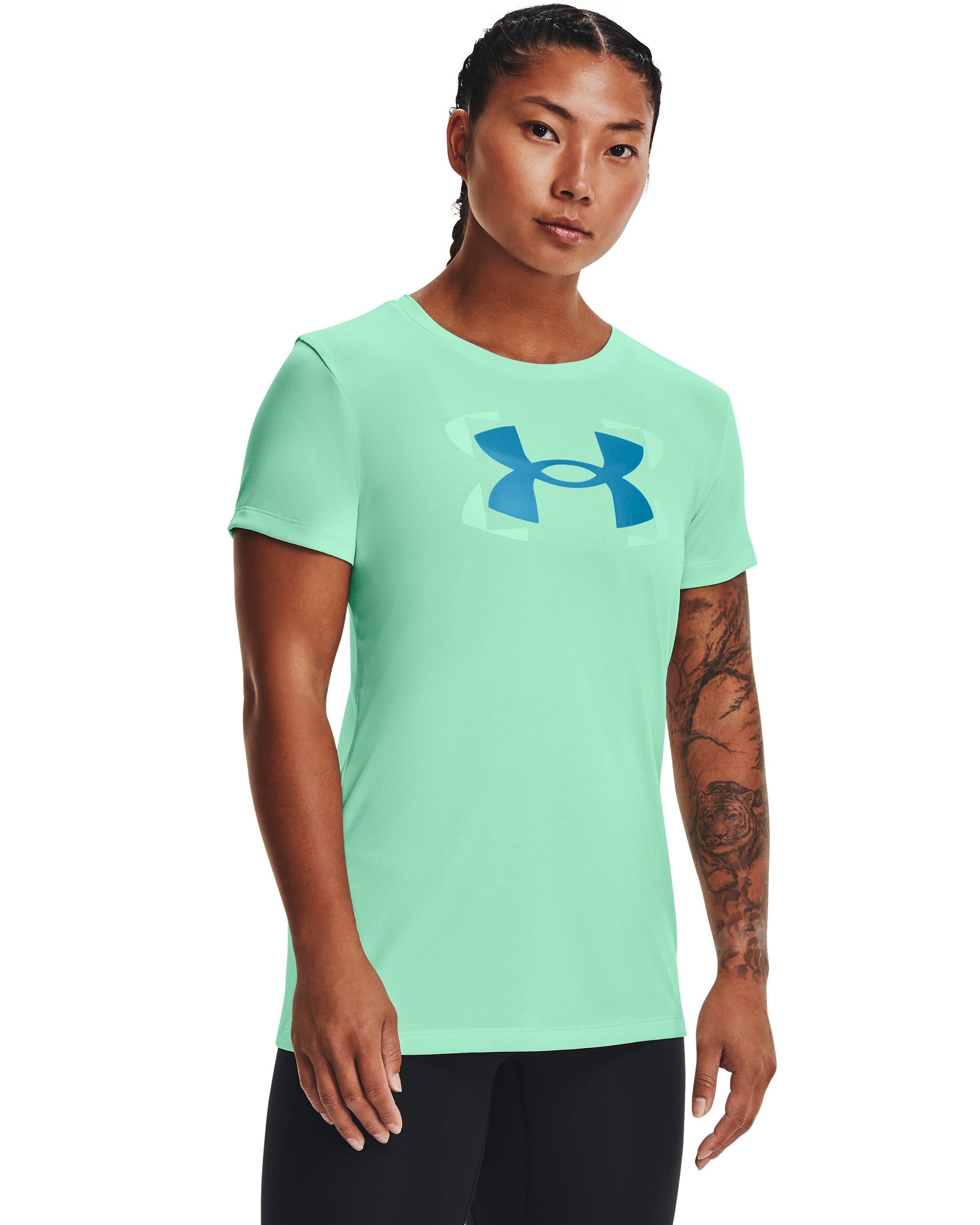UA Tech Twist Logo Women's Short Sleeve 3