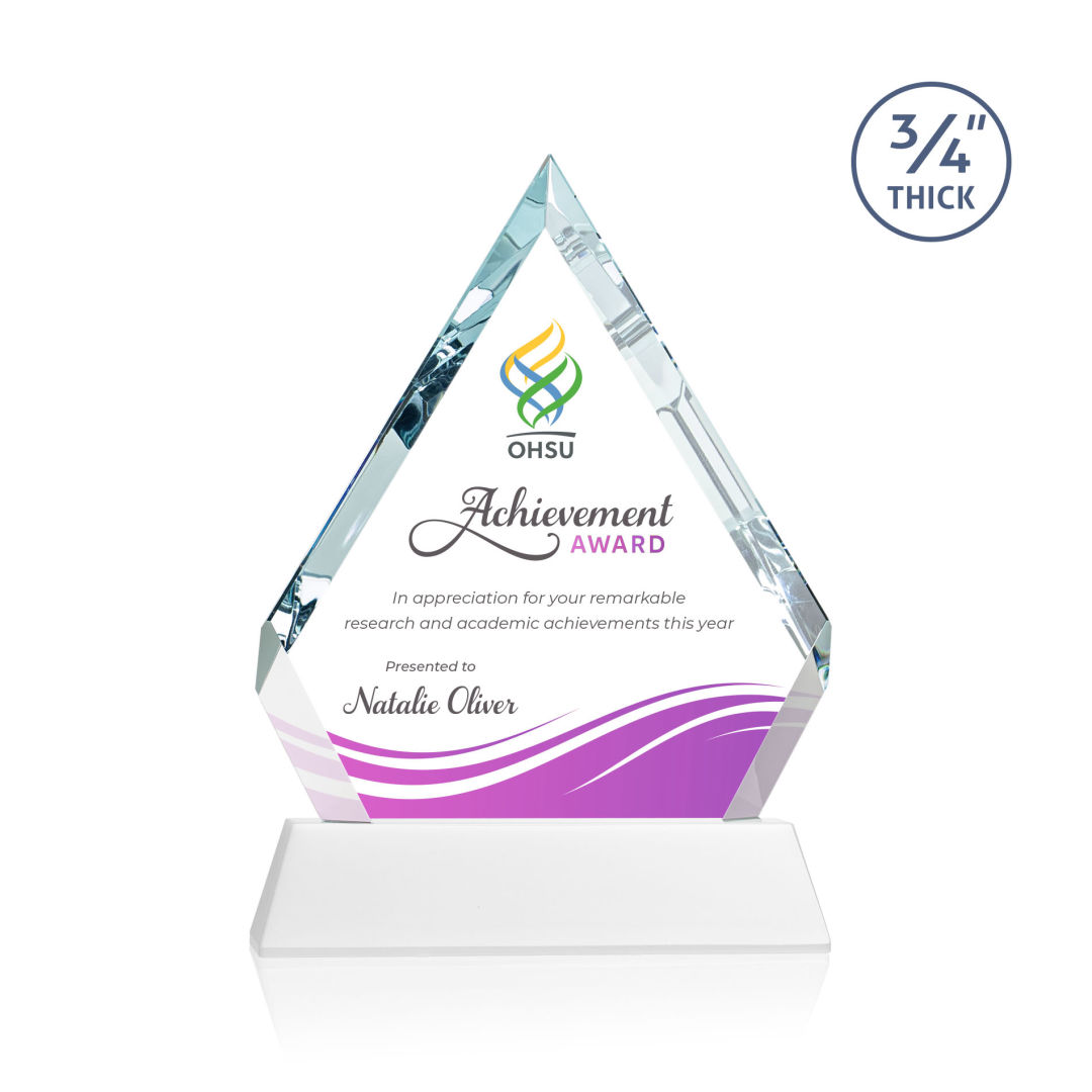 Apex VividPrint™ Award on Newhaven Base - White 3