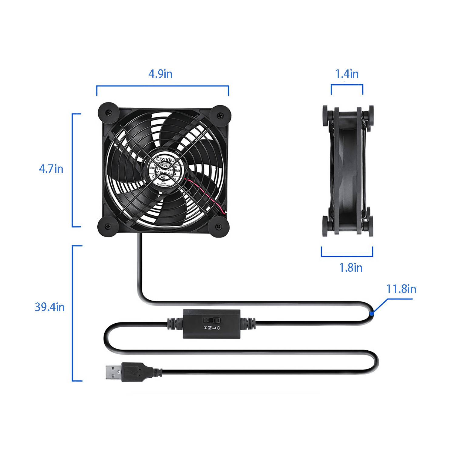 Portable USB Powered Desk Cooling Fan 4