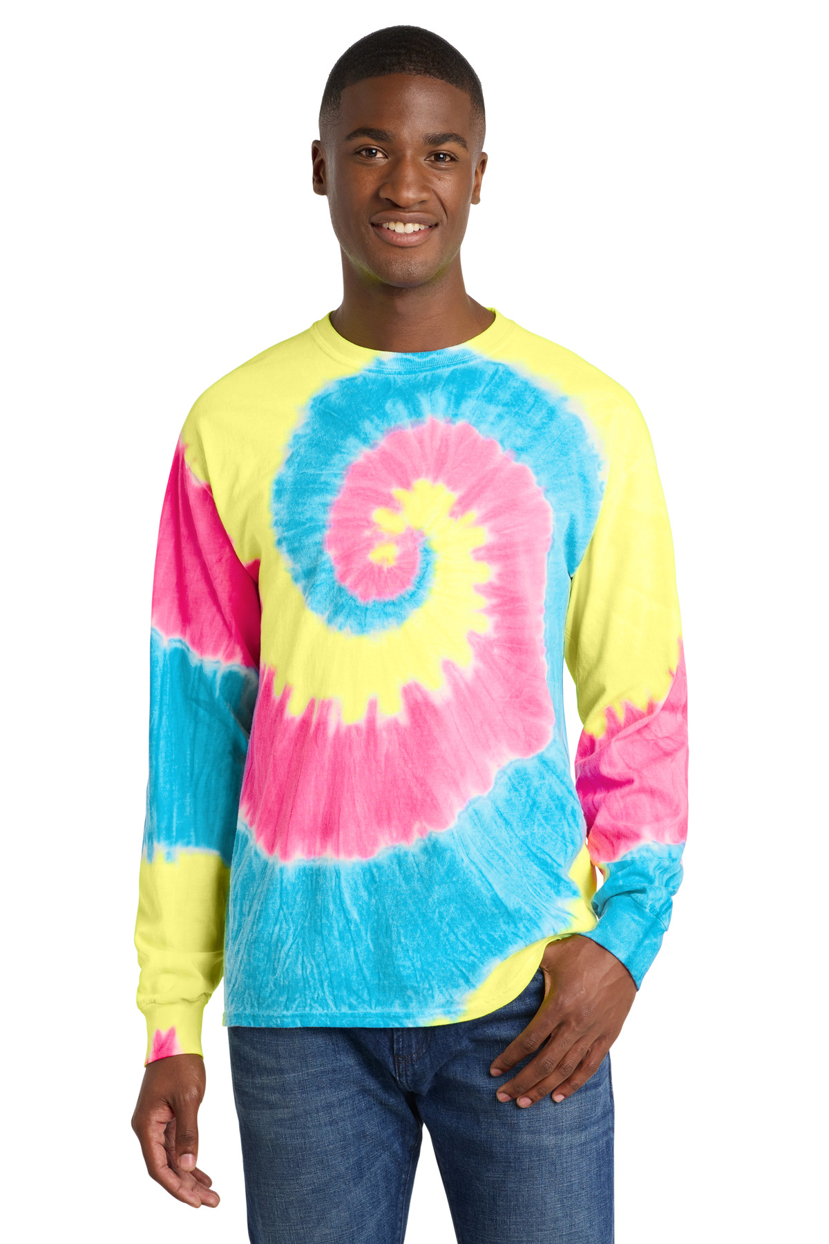 Port & Co Tie-Dye Long Sleeve Tee. PC147LS 41