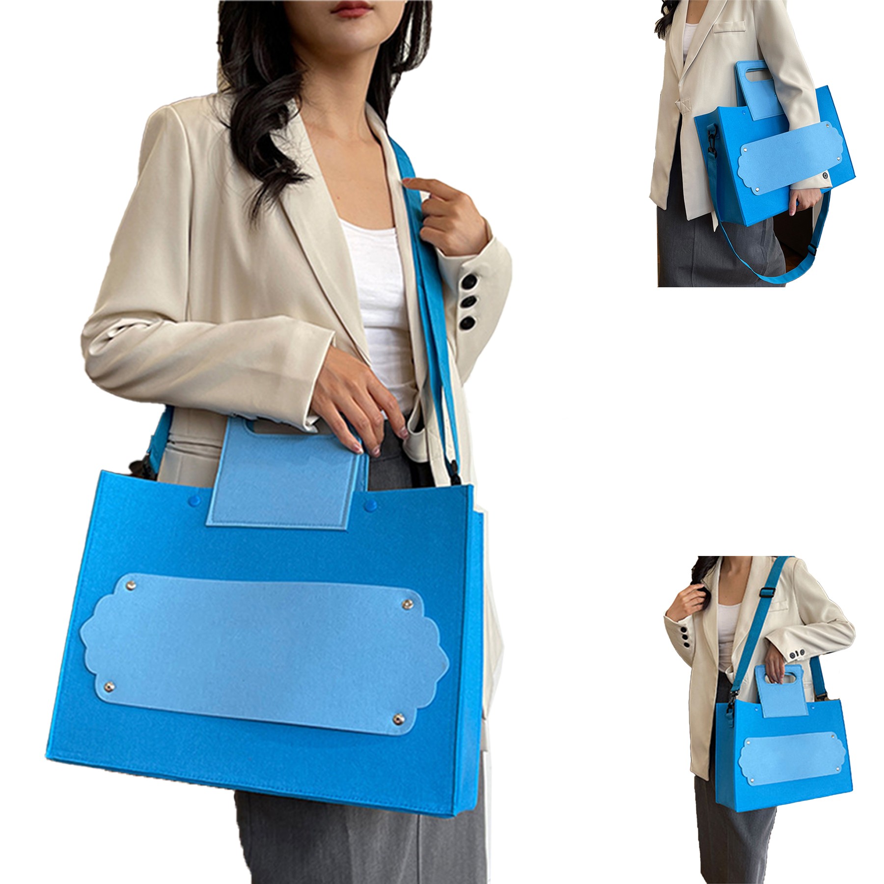 Felt Material Large Tote Bag 2