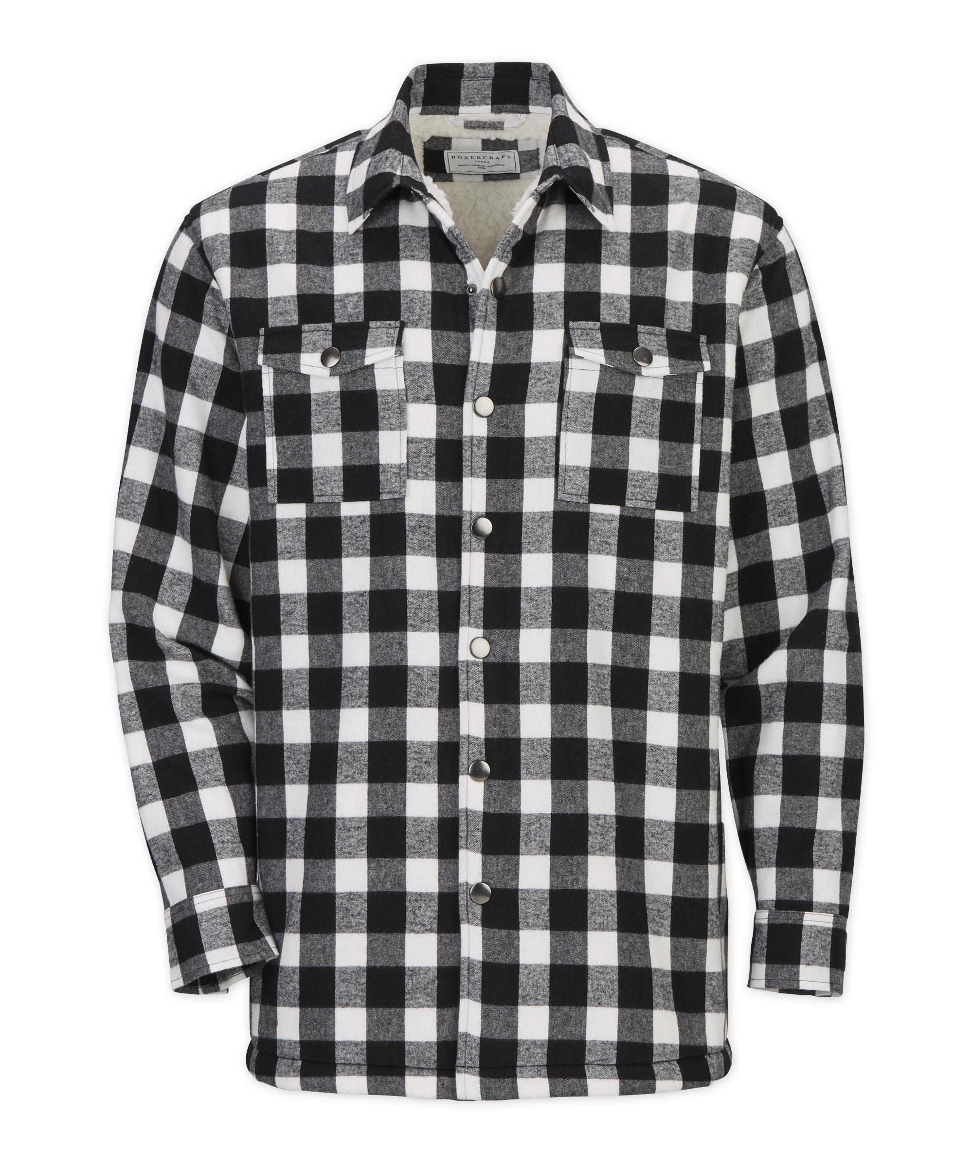 BOXERCRAFT FLANNEL SHERPA WORKSHIRT 3