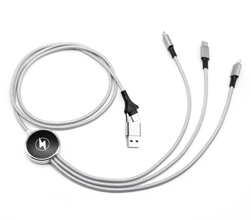 6-in-1 LED Light Up Logo USB Charging Cable 2