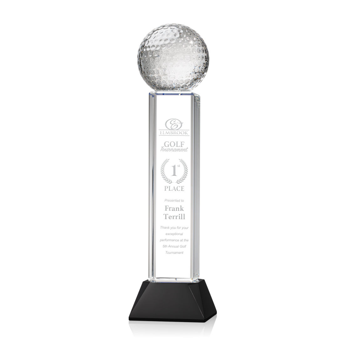 Golf Ball Award on Stowe Base - Black 15