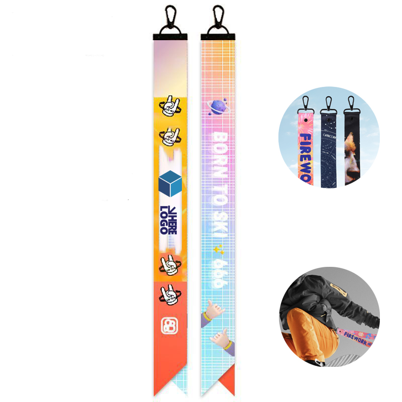 Ski Adventure Ribbon Keychain 2