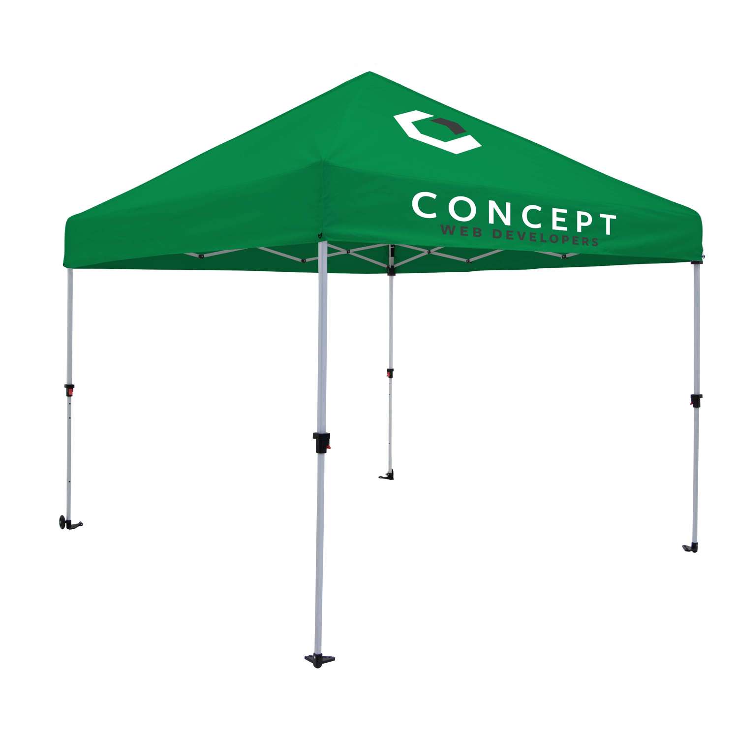 10' Omni Tent Kit (Full-Color Imprint, 2 Locations)