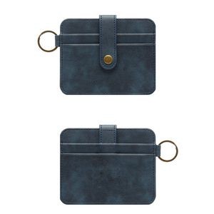 RFID Blocking PU Leather Card Holder Wallet with Keychain 11