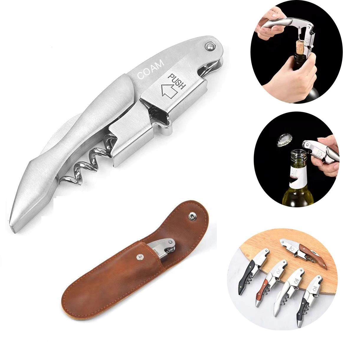 Corkscrew With Foil Cutter &Bottle Opener 5