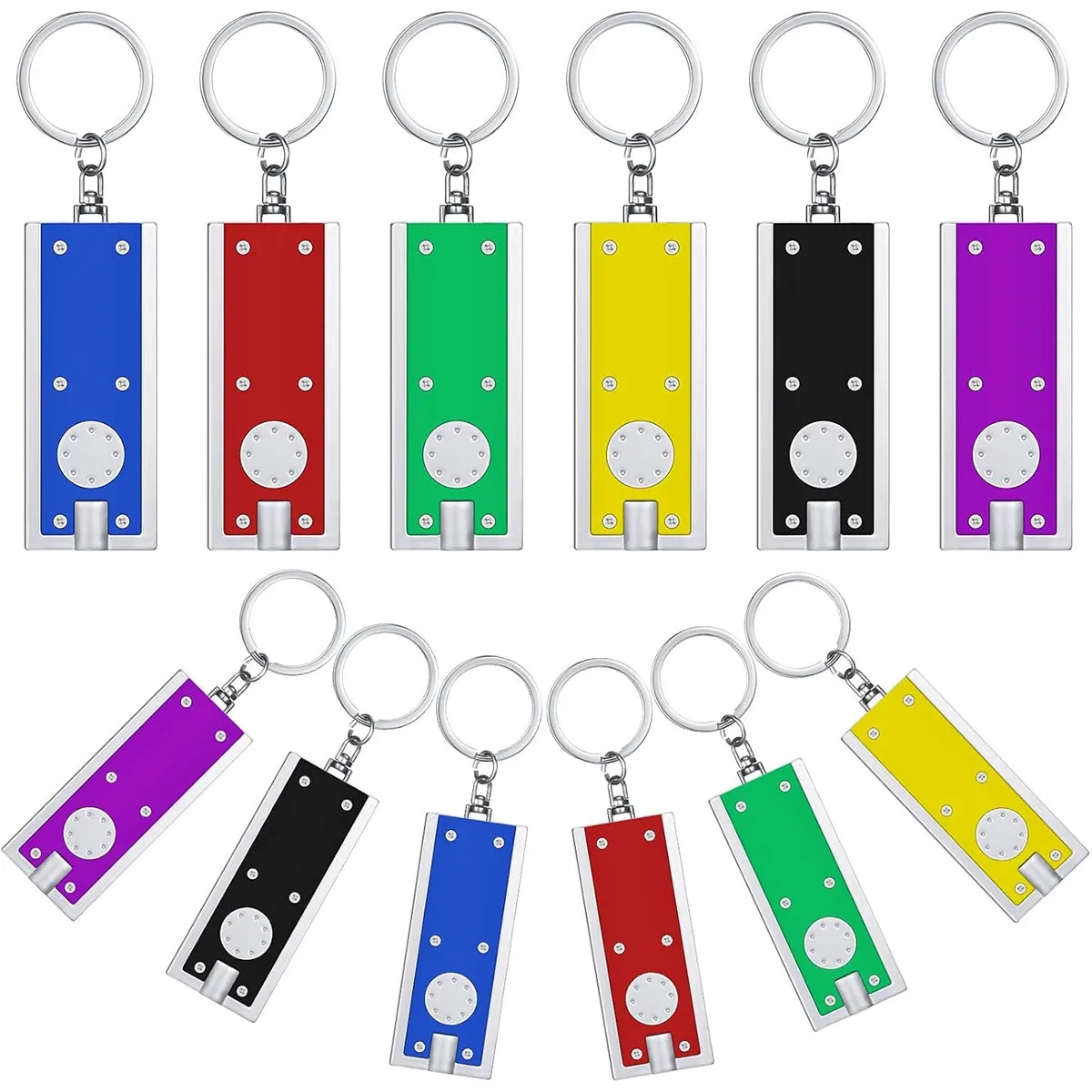 Mini Square LED Flashlight Keychain 3