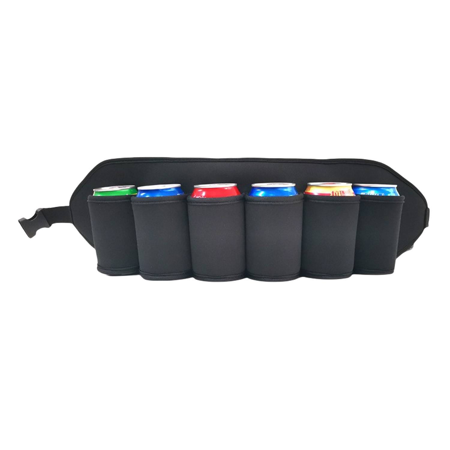 6 Pack Adjustable Neoprene Beer Belt Holder 4
