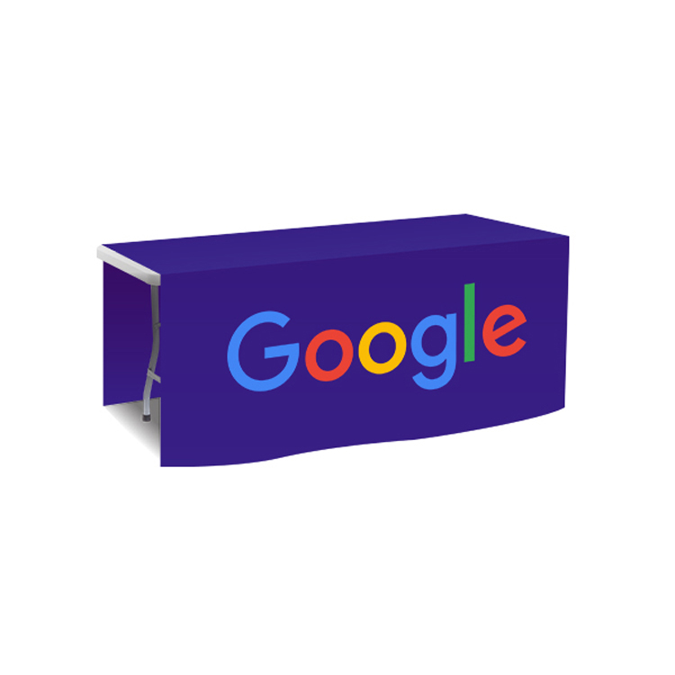 72 in. x 88 in. PolyKnit™ Table Drop (Full Color Logo) 19