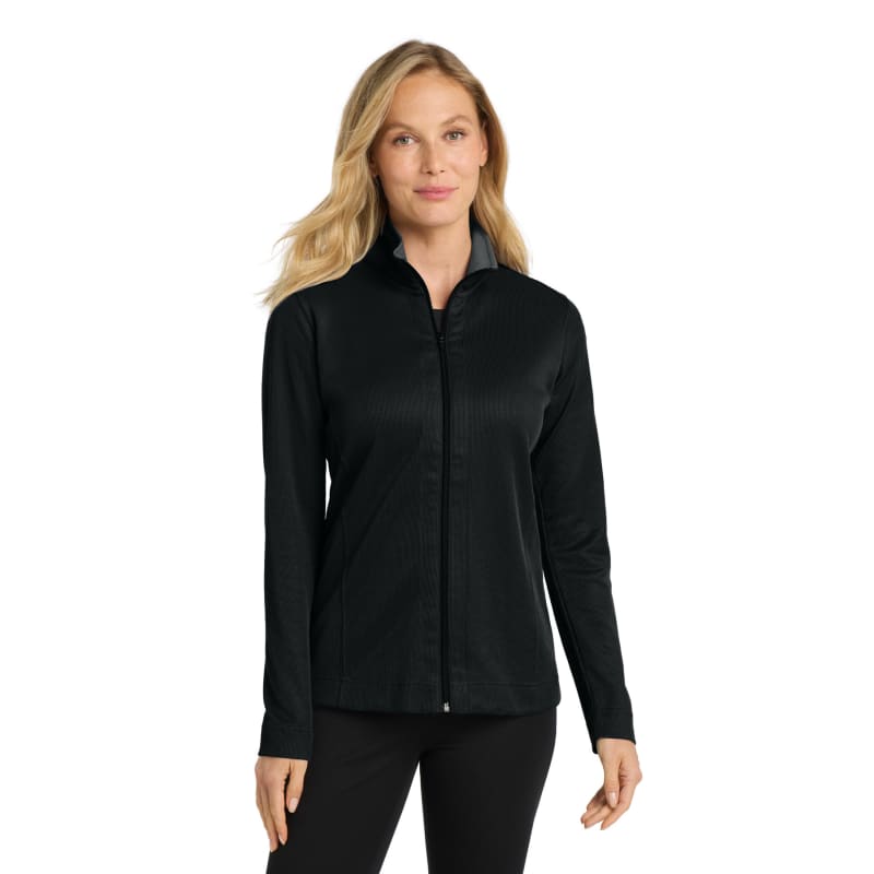 Port Authority Women's Vertical Texture Full-Zip Jacket. 9
