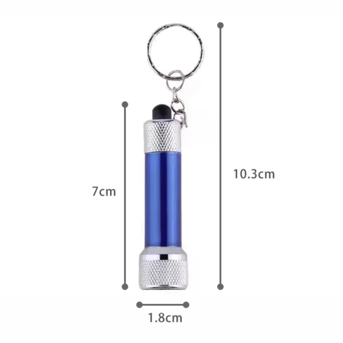 Aluminum Mini 5 LED Flashlight Key Chains Hand Held Torch 2