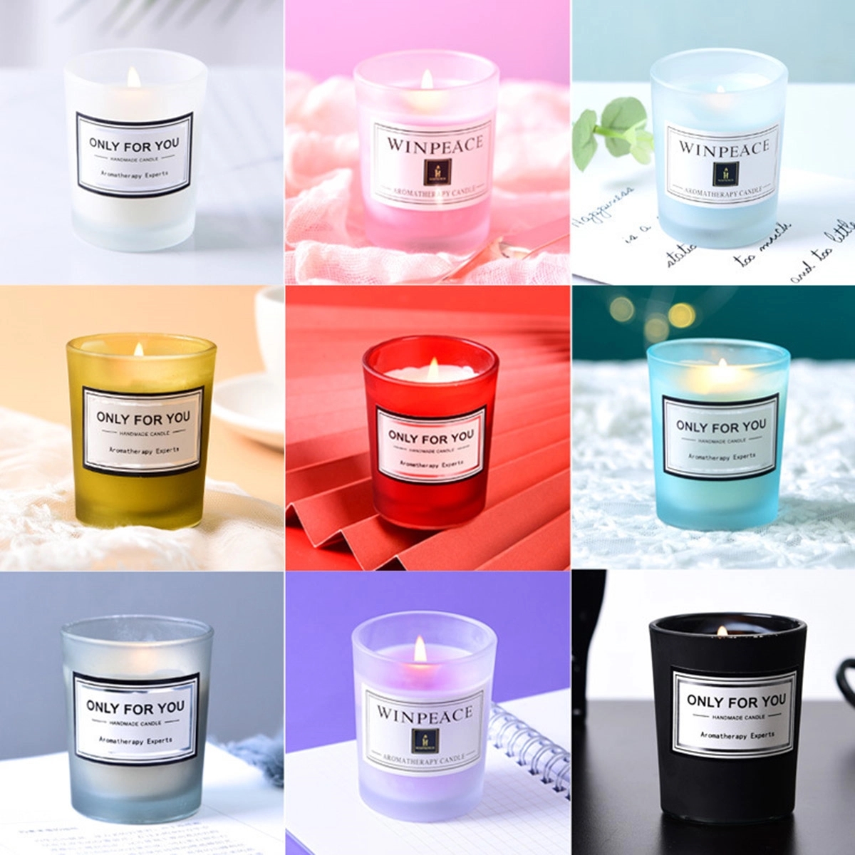 Natural Soy Wax Candle In Glass Jar 2